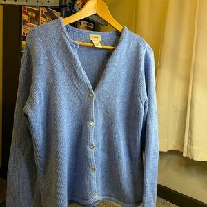 LL Bean | Cardigan Sweater in hint Kong | Size large